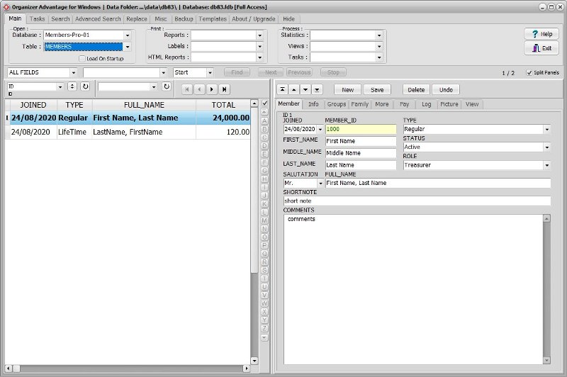 Membership Management Software for Windows PCs